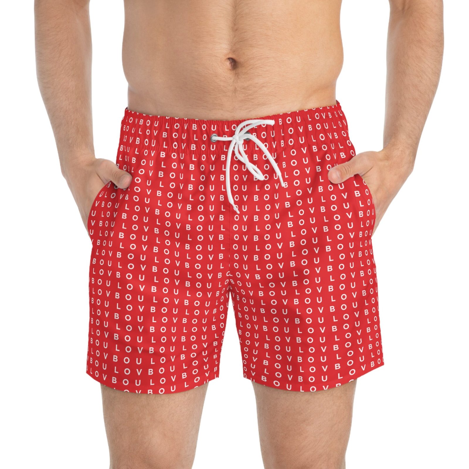 LovBou Word Swim Trunks