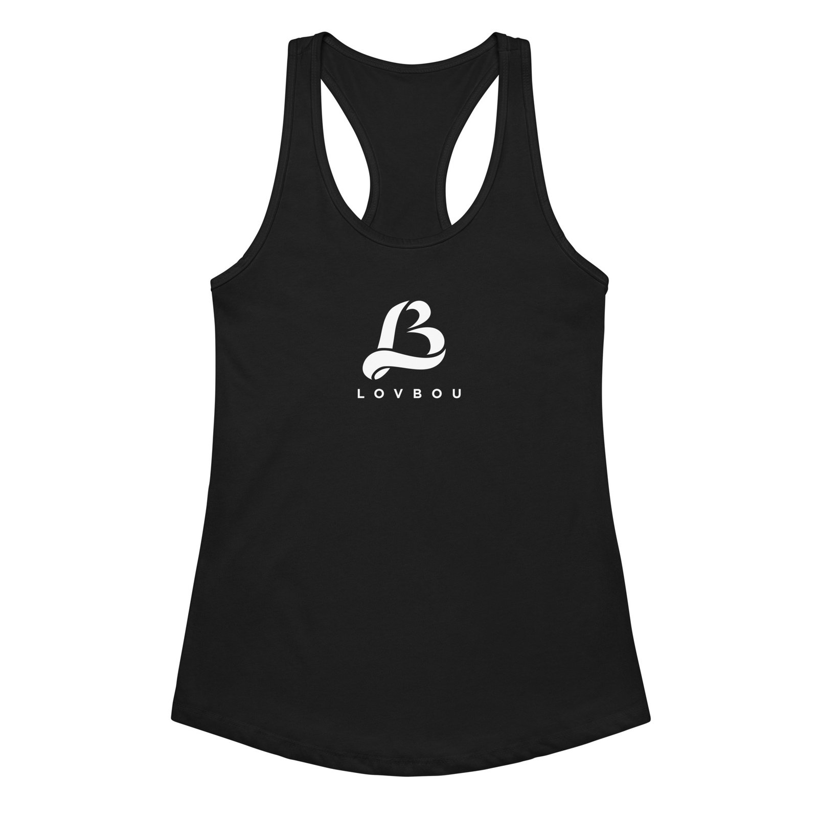 lovbou fitted racerback tank top