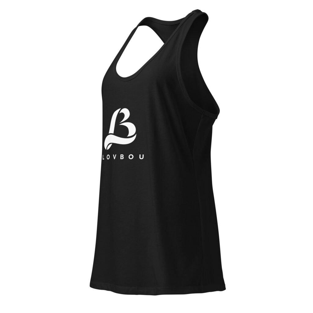 lovbou fitted racerback tank top