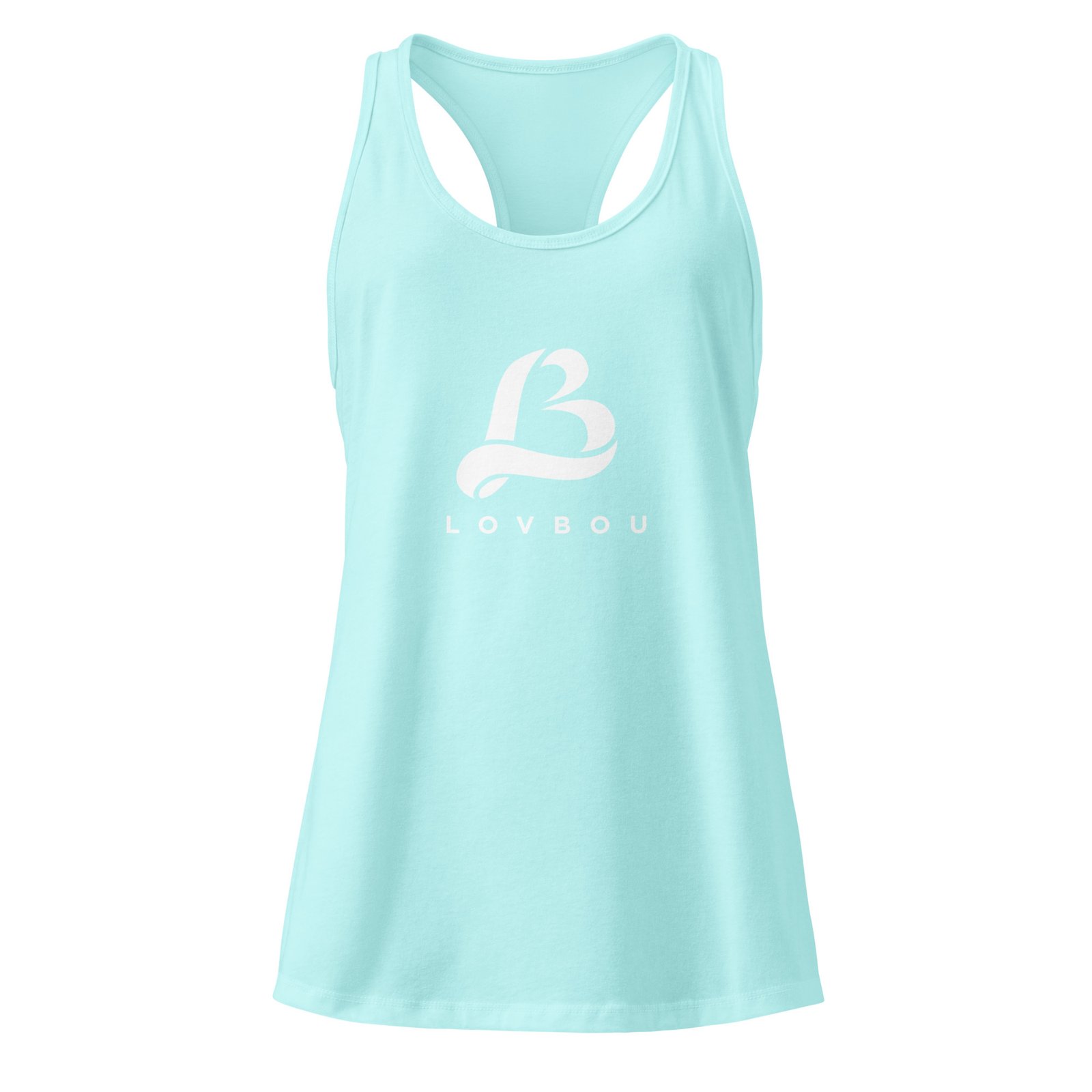 lovbou fitted racerback tank top