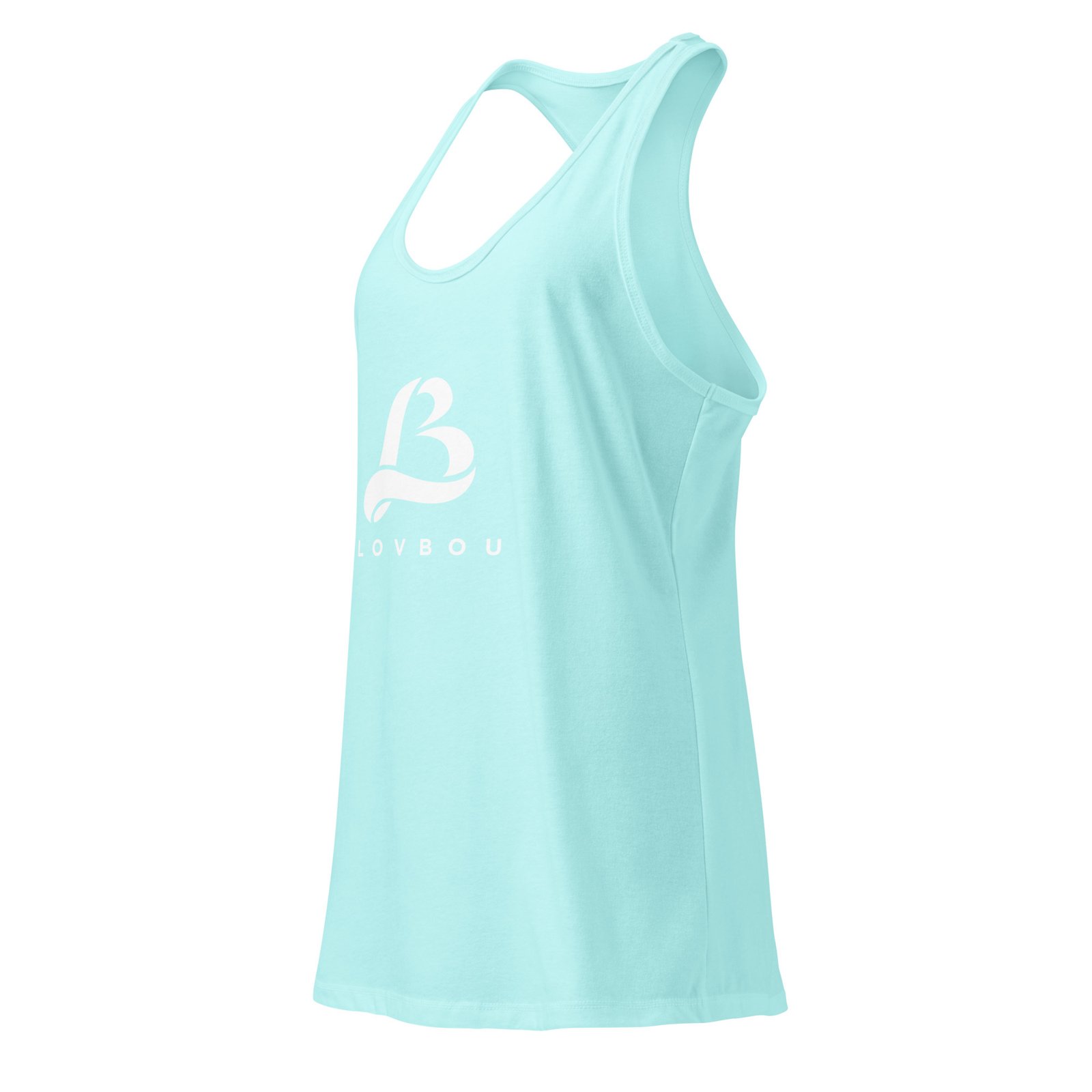 lovbou fitted racerback tank top