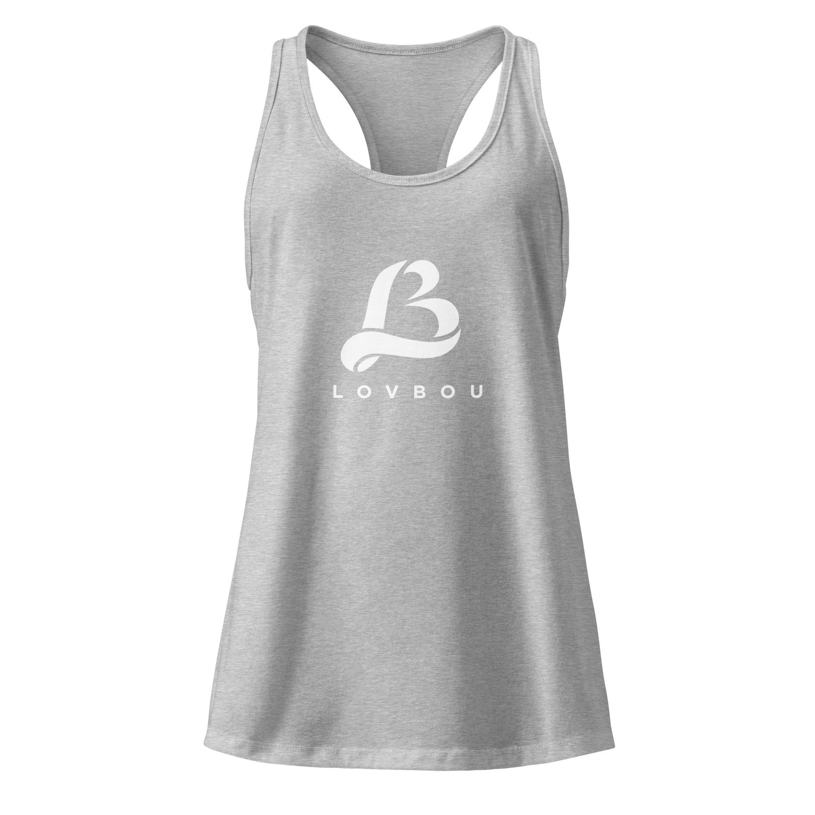lovbou fitted racerback tank top