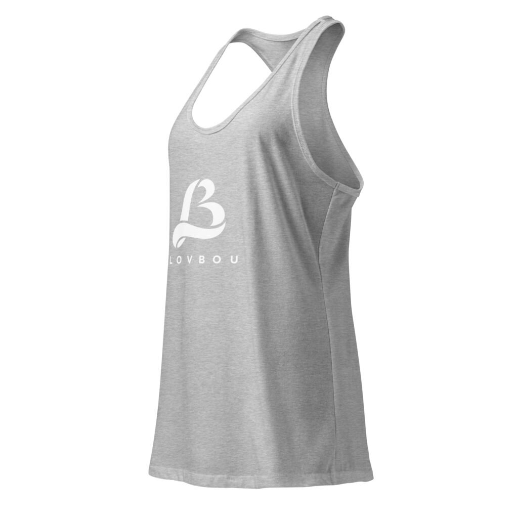lovbou fitted racerback tank top