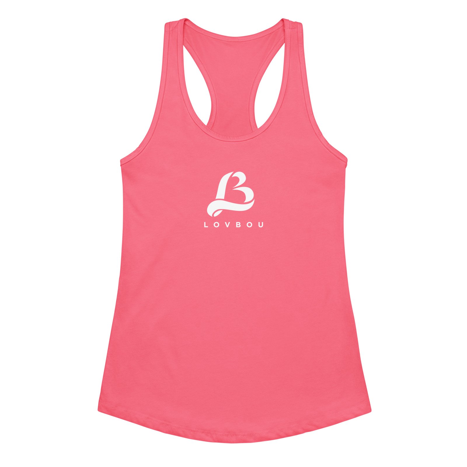 lovbou fitted racerback tank top