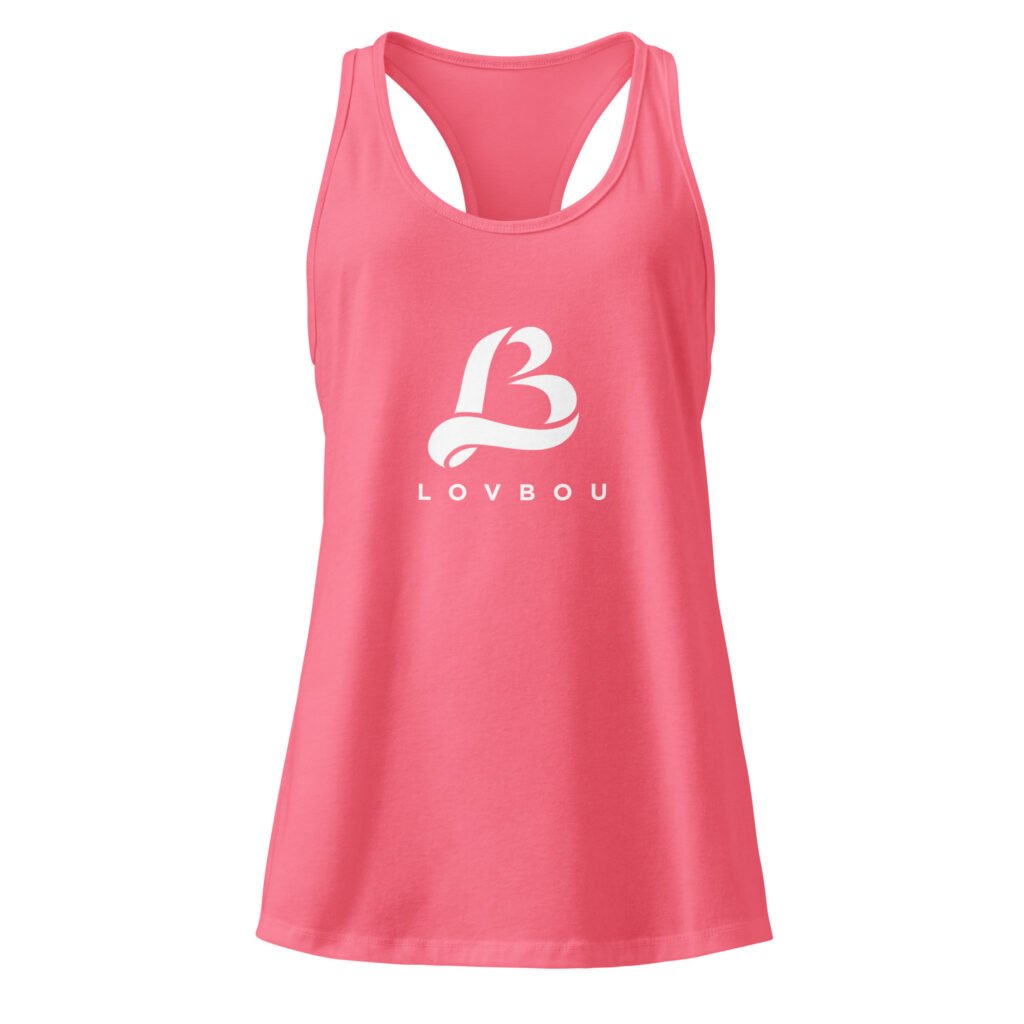lovbou fitted racerback tank top