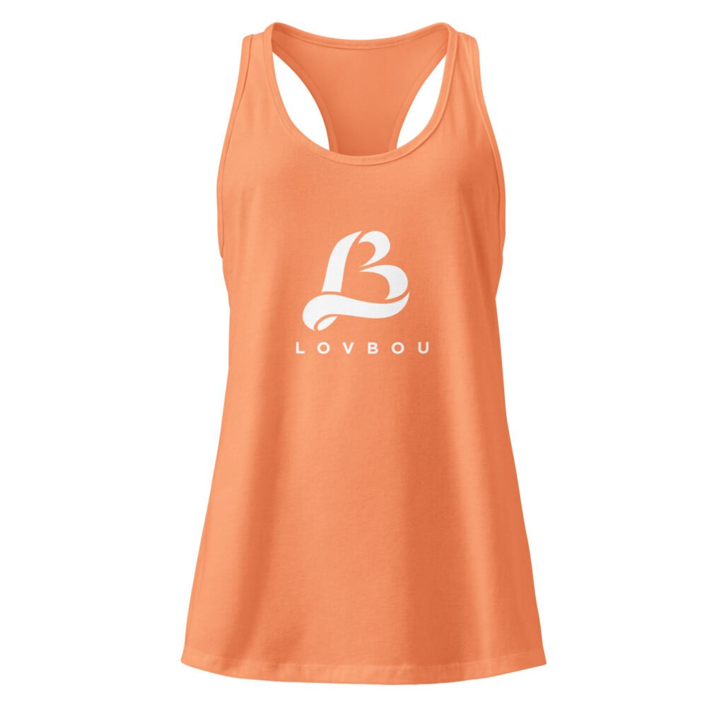 lovbou fitted racerback tank top