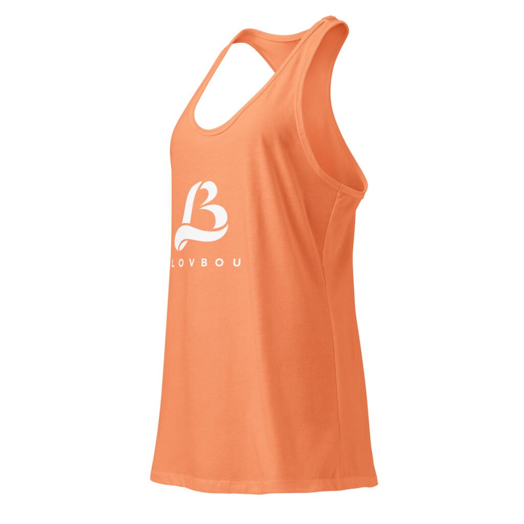 lovbou fitted racerback tank top