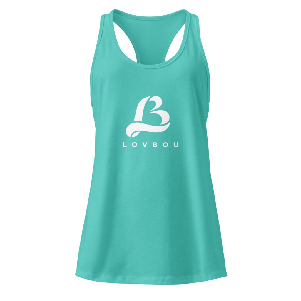 lovbou fitted racerback tank top