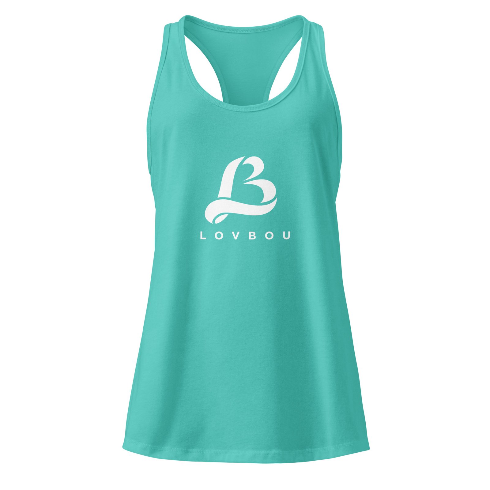 lovbou fitted racerback tank top