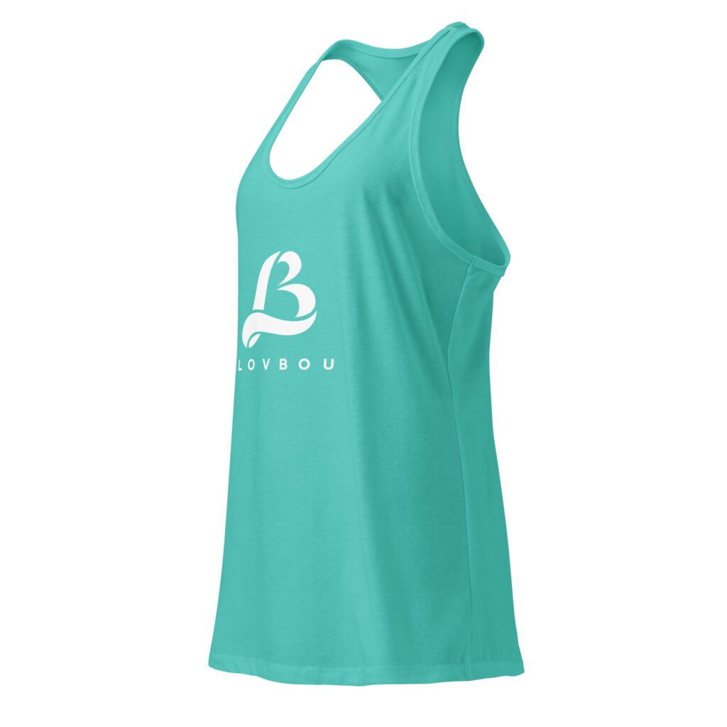 lovbou fitted racerback tank top