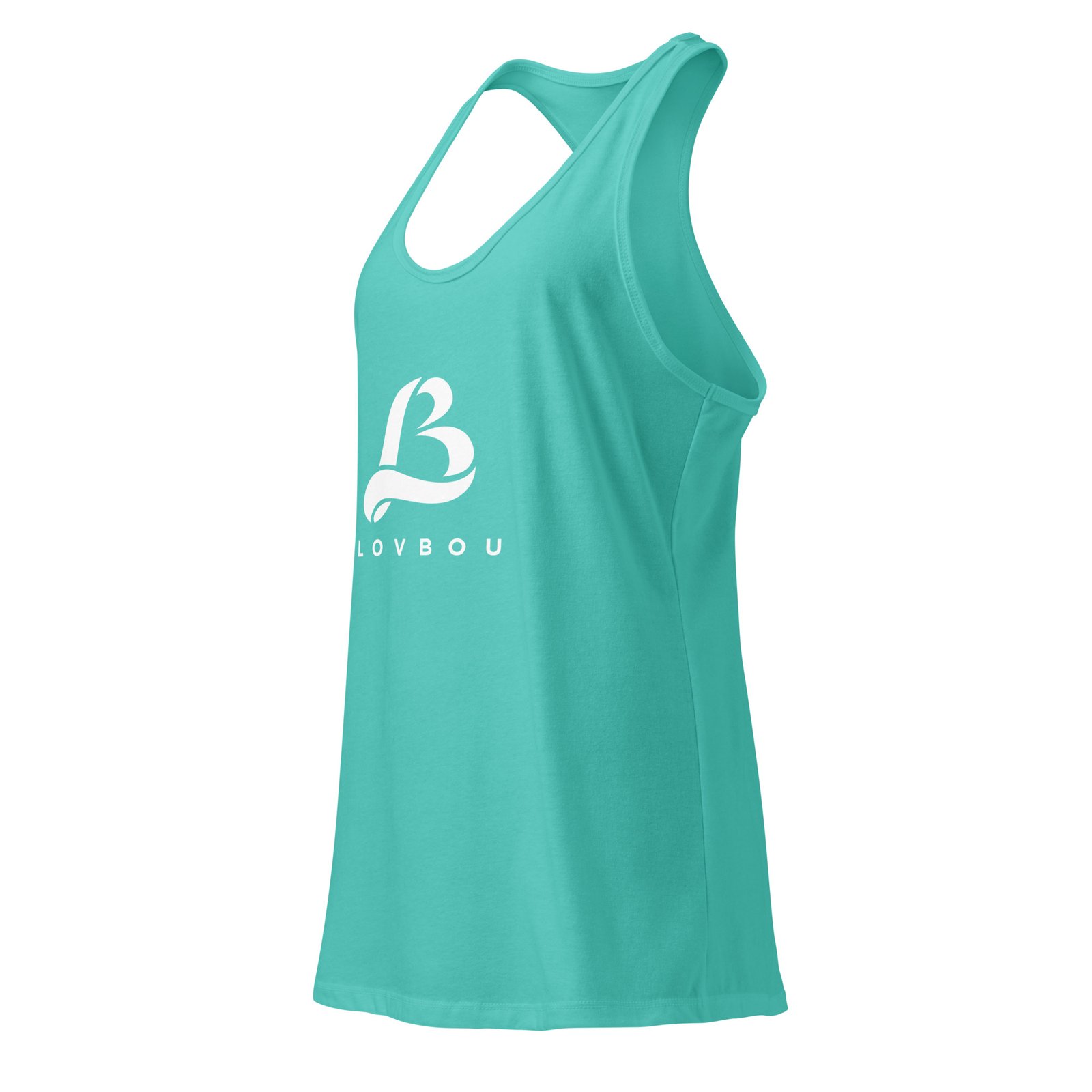 lovbou fitted racerback tank top