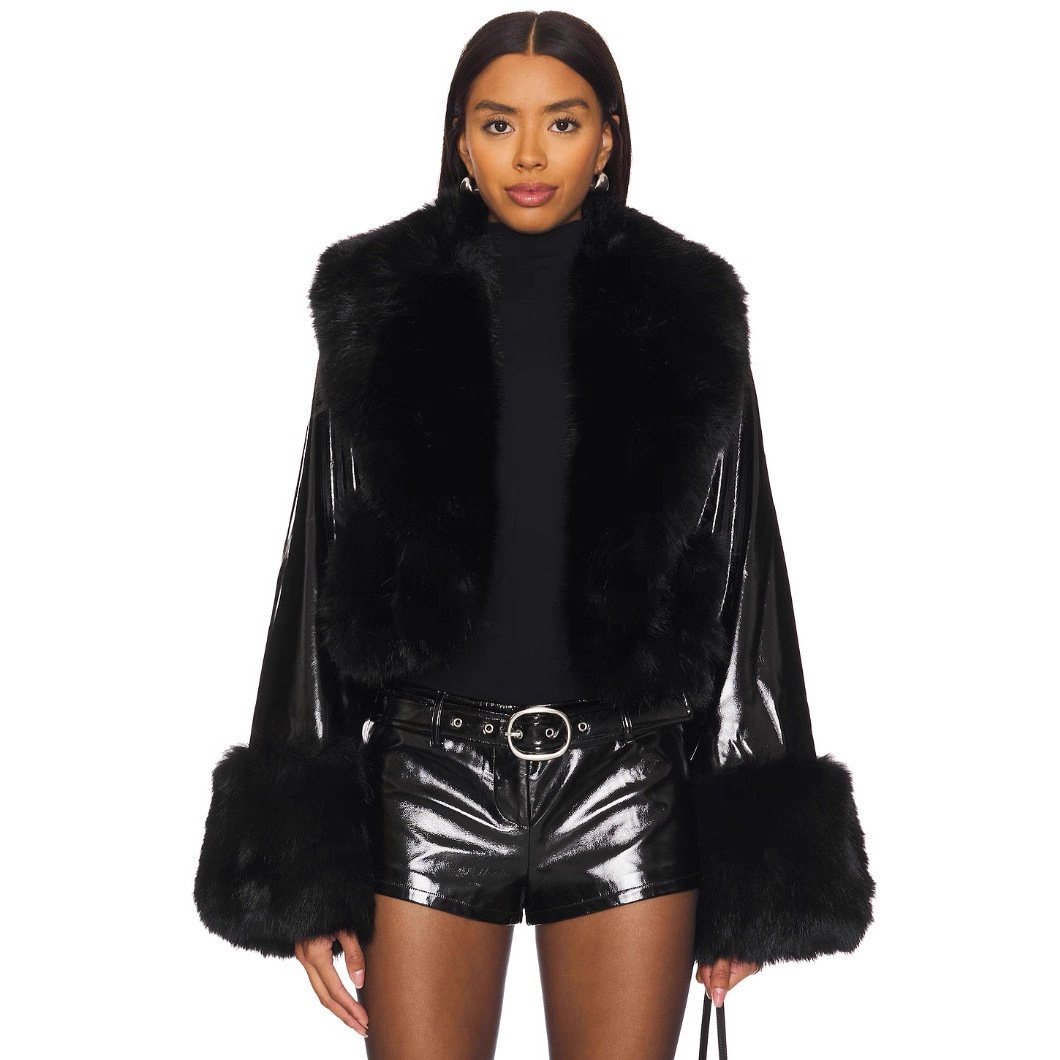 Leather Fur Suede Coat